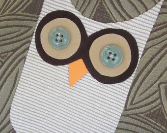 Cloth Owl Market Bag - Owl Book Bag -  Owl Tote Bag