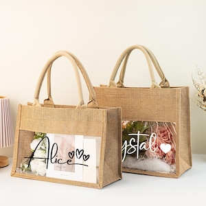 Custom Burlap Bag,Bachelorette Gifts bag, Bridesmaid Burlap Tote Bags,Personalized Burlap Gift Bag,Bridesmaid Proposal,Bridesmaid Beach Bag