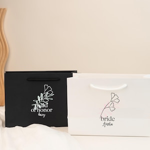 Personalised Wedding Gift Bag, Bridesmaid Bag, Christmas Gift Bag, Party Gift Bag, Gift Bag for Wedding, Bride Gift Bag, Personalised Bag