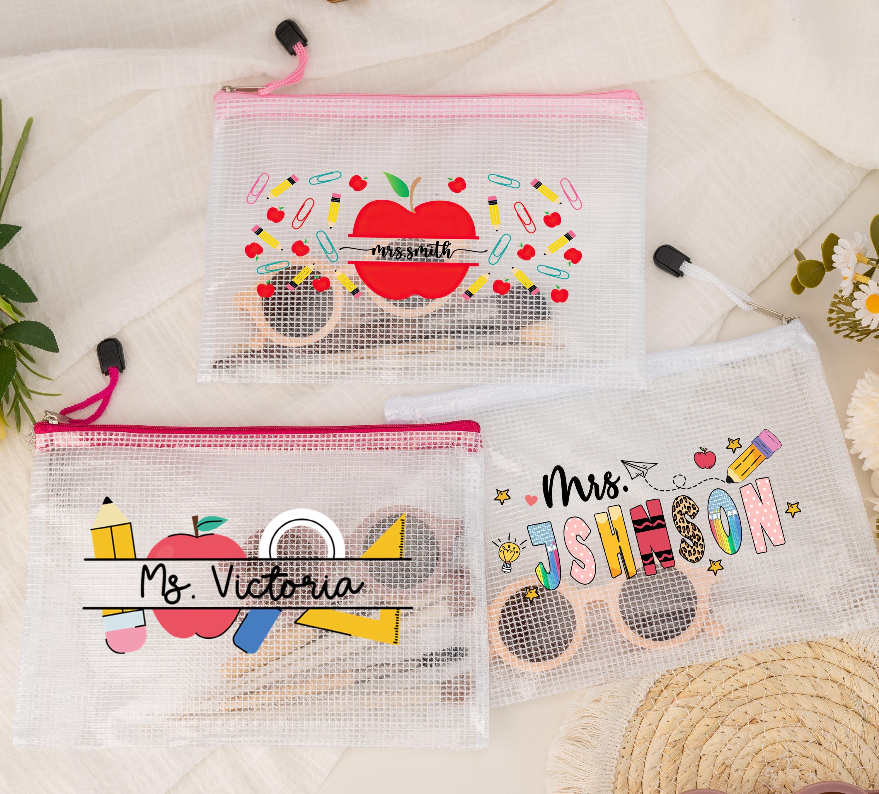 Personalized Teacher Office Bag, Custom Name Pencil Bags, Back to ...