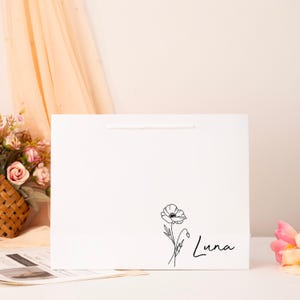 Personalised Name Gift Bag, Birthday Gift Bag, Special Occasion Gift Bag, Personalised Gift Bag, Bridal Party Gift Bags, Wedding Gift Bags