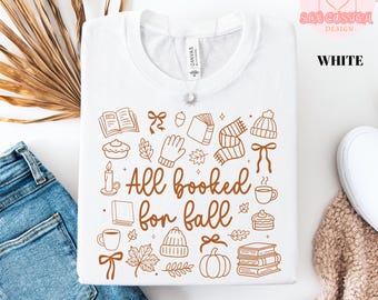 Book Lover Fall Graphic Tee - Comfort Colors Autumn Reading Shirt
