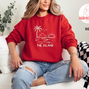 Island Graphic Sweatshirt: Cotton-Blend Family Trip Shirt