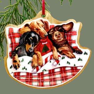 Dachshund Ornament,Christmas Ornament, Dog Ornament, Dachshund Gift, Dachshund Gift, Pet Ornament, Dog Lover Gift, Dachshund Decor