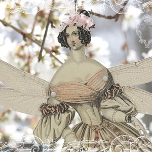 cherry blossom fairy - a whimsical springtime paper doll muse