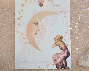 talking to the moon gift tag set