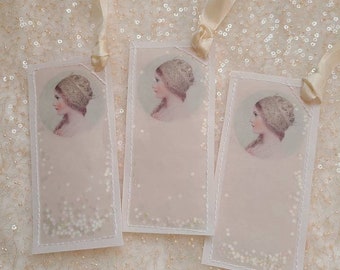 Stardust - vellum bookmarks or tags