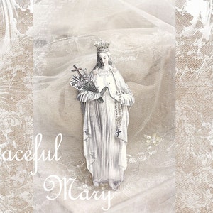 graceful Mary a religious paper doll image 1