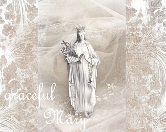 graceful Mary - a religious paper doll