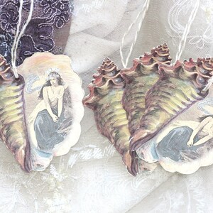 the mermaid within beautiful seashell art tags image 2