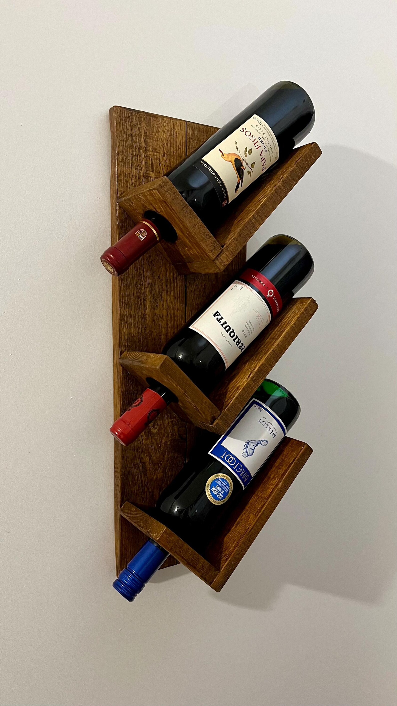 Rustic Wall Wine Rack - Etsy