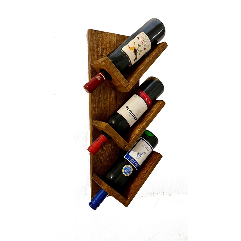 Rustic Wine Rack for Wall - Etsy