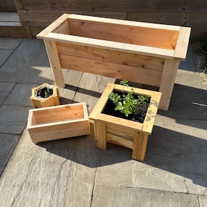 Handgefertigte Pflanzkästen aus Holz – Sondergrößen – Ideal für Gärten, Terrassen & Balkone