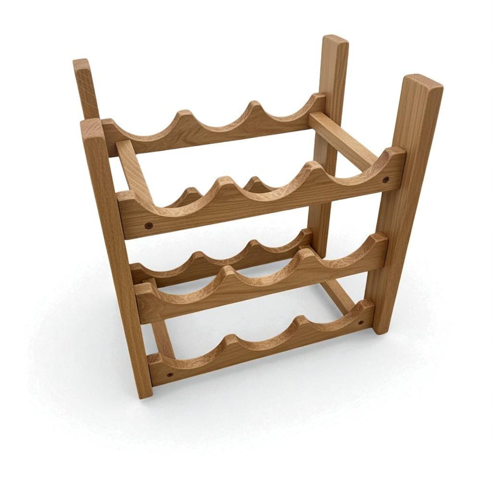 Angled Wave Wine Rack Insert for IKEA Kallax: Modern Wooden Storage - Etsy