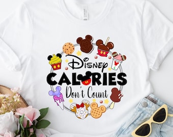 Las calorías de Disney no cuentan, camiseta divertida de Disney, camisetas infantiles de Animal Kingdom, camiseta de Mickey Minnie Snacks, camiseta de vacaciones de Disney, camiseta de la familia Disney