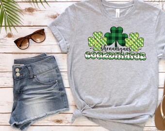 Shenanigans Coordinator Shirt, Funny St Paddys Shirt, Cute Shamrock Sweatshirt, Womens St Patrick's Shirt, Shamrock Women Tshirt,Lucky Shirt