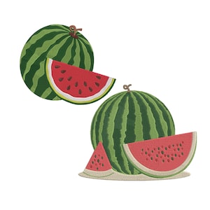 Watermelon Embroidery Design, Summer with a Watermelon Embroidery File, Watermelon Burst Embroidery File, Fruit Machine Embroidery, 5 Sizes