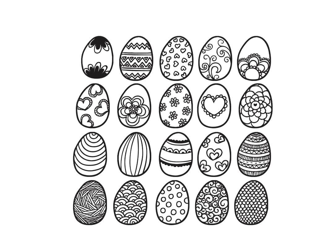 Egghead Designs Easter Day Egg Embroidery Design, Eggs Line Art Embroidery, Mini Eggs ...