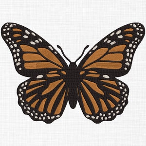 Monarch butterfly embroidery design Butterfly embroidery design Animals embroidery Files Machine embroidery Files 5 sizes digital download