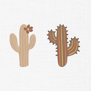 Boho Cactus Embroidery Design Cactus Embroidery Design Boho Embroidery Design Machine Embroidery Files 5 Sizes Digital Download