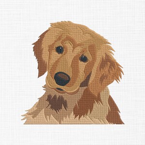 Golden Retriever Dog Embroidery Design Dog Bundle Embroidery Design ...