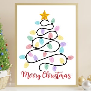 Weihnachten Fingerabdruck Kunst, Weihnachten Handabdruck Kunst, Baby Handwerk, Handabdruck Andenken, Vorschulaktivität, Kinder Baby Kleinkind, Tagesaktivität