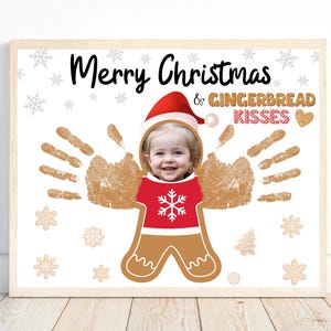 Kerstknutsels Kerst Handafdruk Kunst Kerst Handafdruk Knutselen Kinderen Winter Knutselen Baby Peuter Dagopvang Kleuterschool Kerstcadeau Aandenken