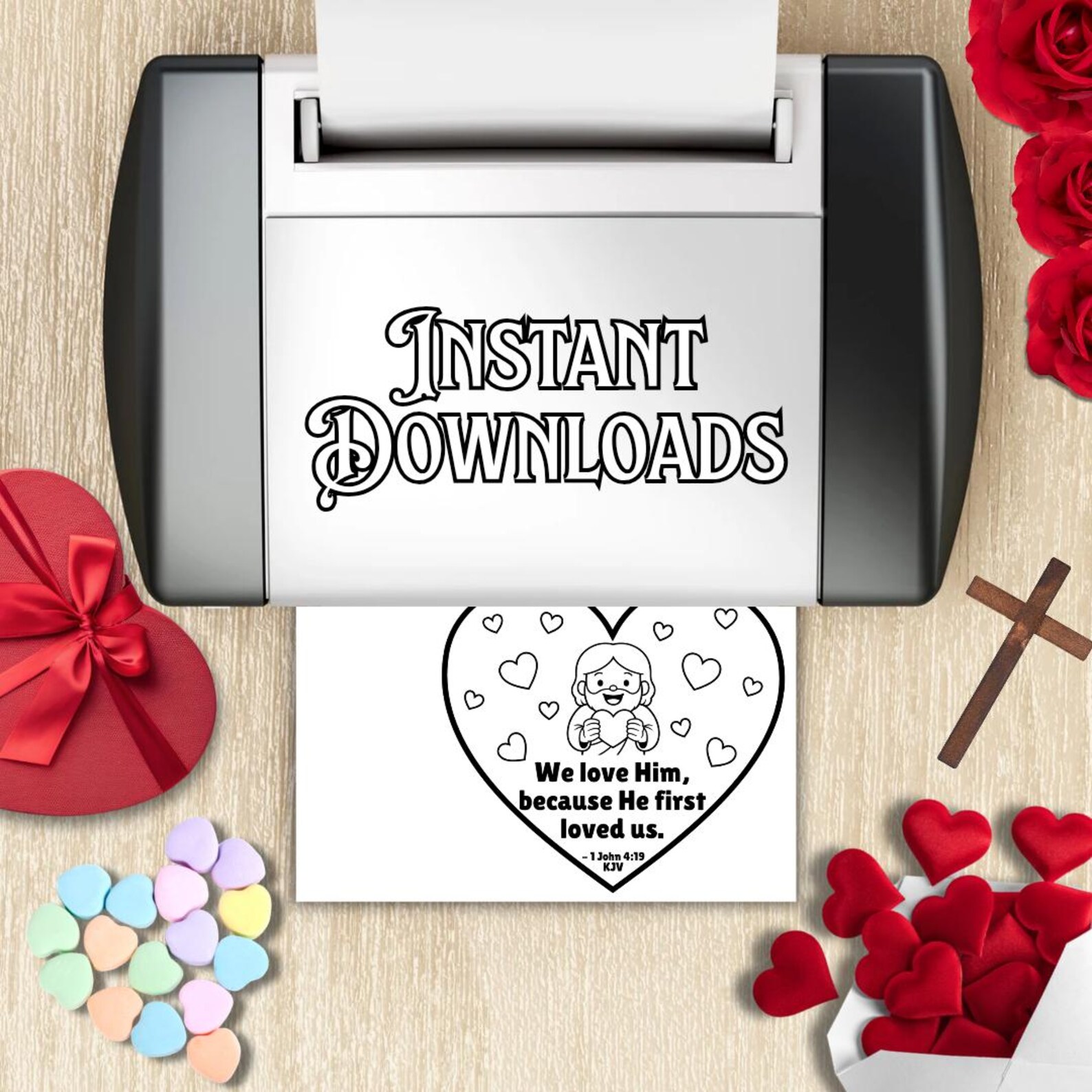 Love Like Jesus Valentines Day Bible Craft, Sunday School Lesson ...