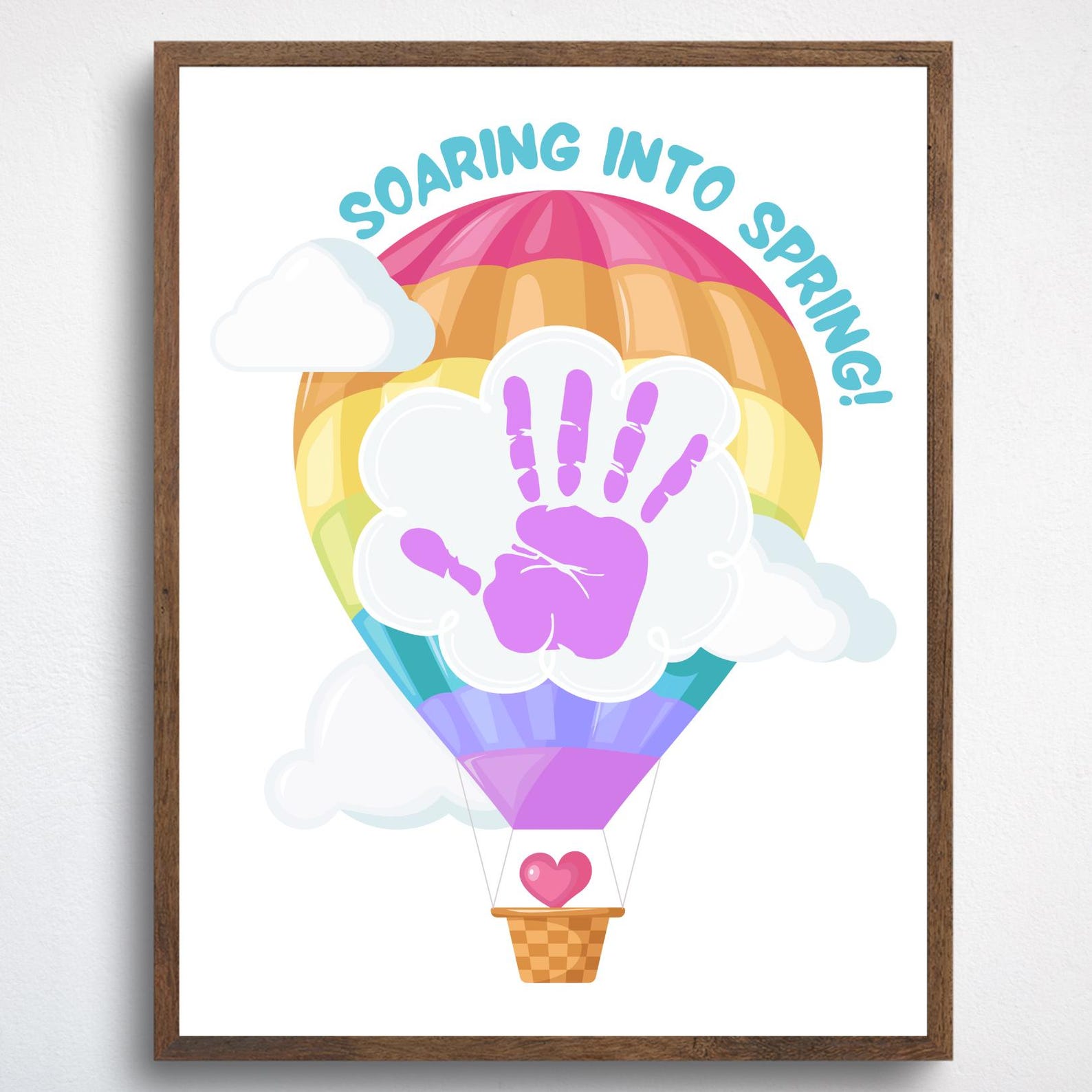 Soaring Into Spring Handprint Craft, Spring Handprint Art, Spring ...