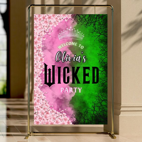 thumbnail image 2 of Wicked Themed Party Decorations Pin The Broom On The Witch Game | Wicked Party Decorations | Halloween Birthday Party Supplies For Kids Halloween Party Games Adults 2 of 13