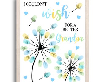 Grandpa Fathers Day Handprint Printable Craft, Fathers Day Handprint Art, Fathers Day Crafts, Gift for Grandpa Keepsake Gift Kids Toddler