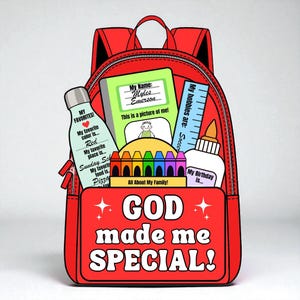 God Made Me Special Back to School Bible Craft, About Me Craft ...