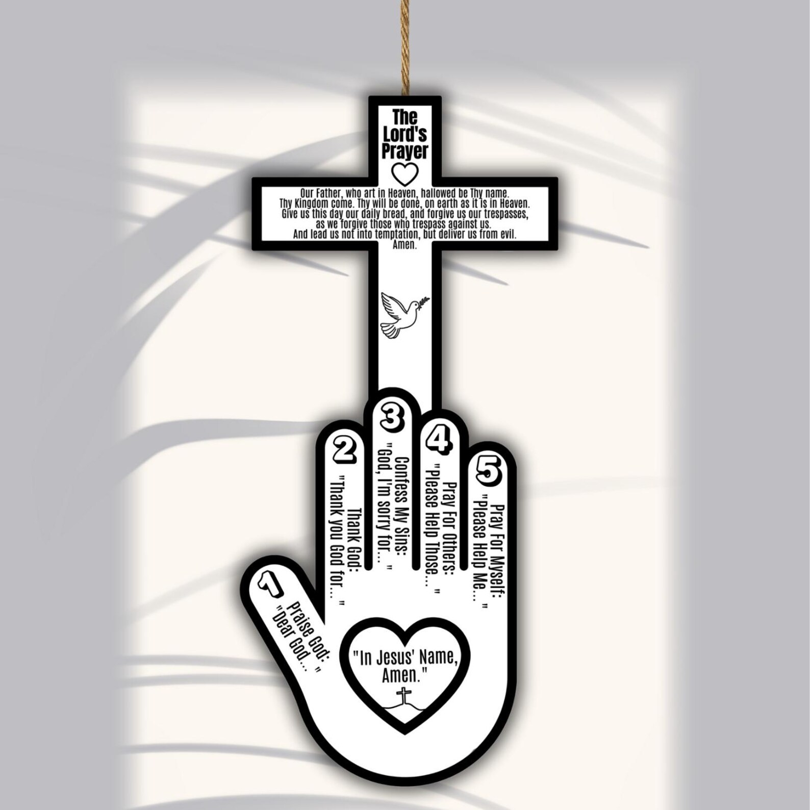 Kids Sunday School Craft, Bible Lesson Printables, Learn to Pray Mobile ...