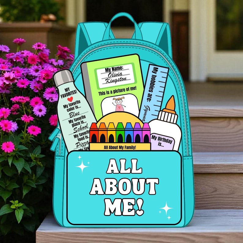 All About Me Printable, First Day of School Craft Activity, Back to ...