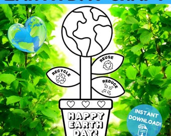 Earth Day Crafts, Earth Day Crafts for Kids, Earth Day Activity, Earth Day Printables, Earth Day Crafts for the Classroom, Daycare Preschool