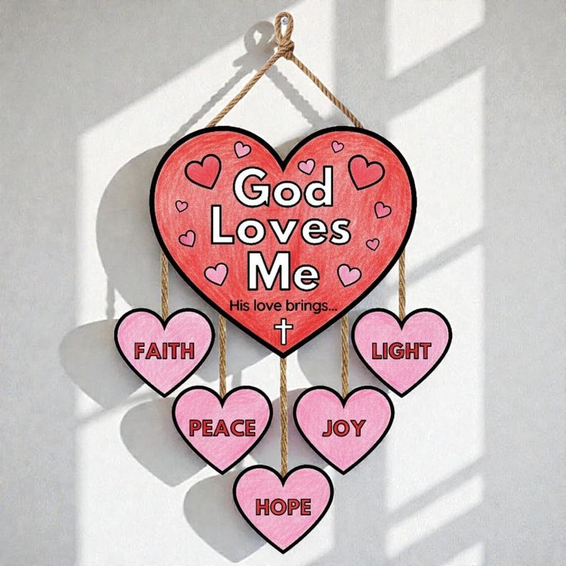 Valentines Day Crafts Sunday School Lesson Valentines Activity ...