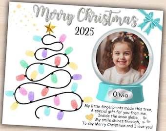 Christmas Crafts for Kids Christmas Handprint Craft Poem Kindergarten Preschool PreK Daycare Christmas Handprint Art Christmas Gift Keepsake