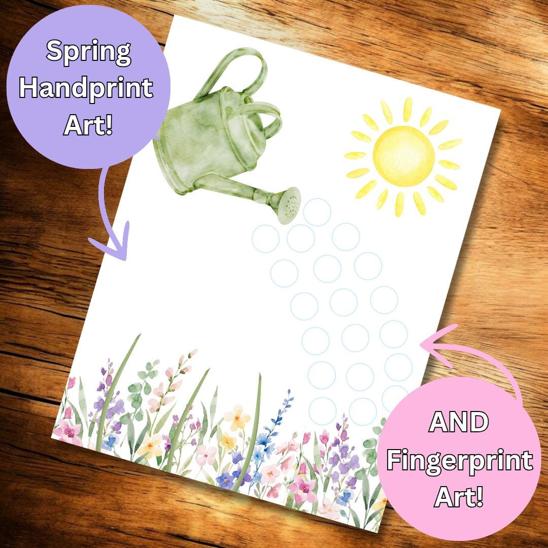Spring Handprint Art, Summer Handprint Craft, Spring Crafts for Kids ...