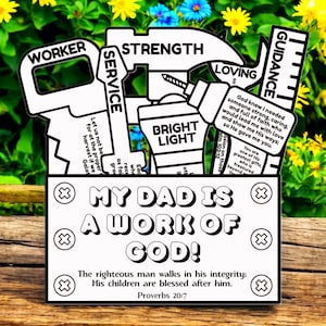 Fathers Day Crafts Sunday School Crafts Gift For Fathers Day Toolbox Bible Craft Kids Printable Fathers Day Preschool Christian Church Craft
