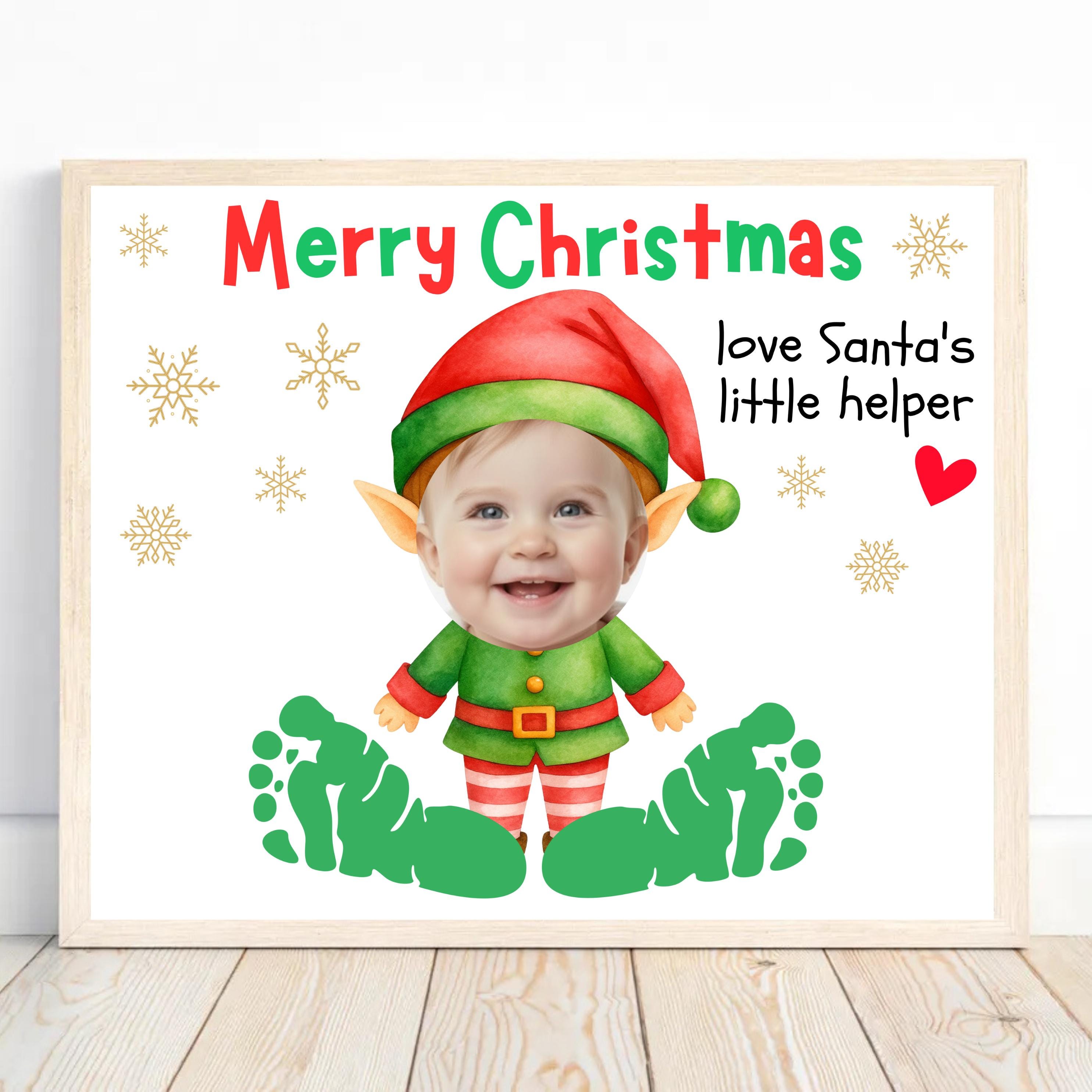 Christmas Crafts Christmas Handprint Art, Infant Baby Toddler…