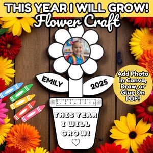 Fall Crafts, First Day of School Craft Activity, Daycare Preschool Kindergarten Classroom School Craft, Kids Back to School Printable
