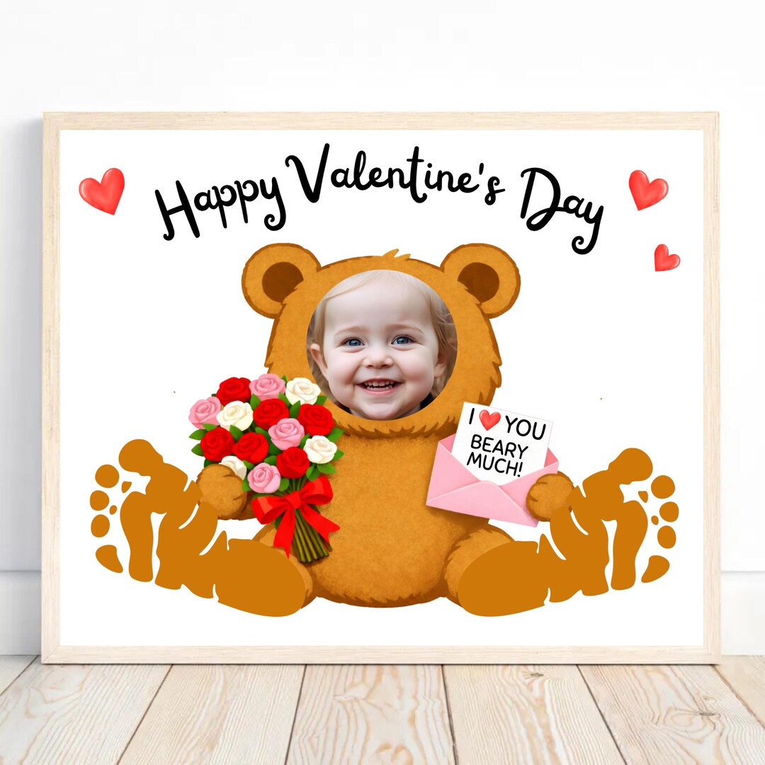 Valentines Day Crafts Valentine's Handprint Art Photo Baby Infant ...