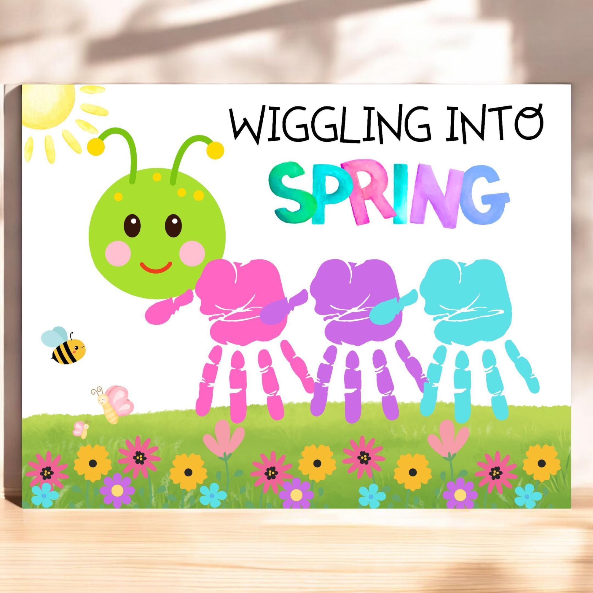 Spring Crafts for Kids, Handprint Art, Spring Craft, Kids Spring Craft ...