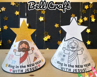 New Years Crafts Jesus New Year's Printable New Year Sunday School Lesson Church Preschool Kindergarten Classroom New Year Activity for Kids