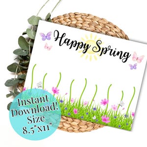Spring Handprint, Spring Handprint Craft, Kids Spring Craft Activity ...