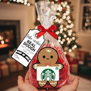 Christmas Tags, Christmas Gift Card Holder, Coffee Gift Card Holder, DIY Gifts, Editable Tags, Staff Teacher Gift Card, Christmas Printables image 1