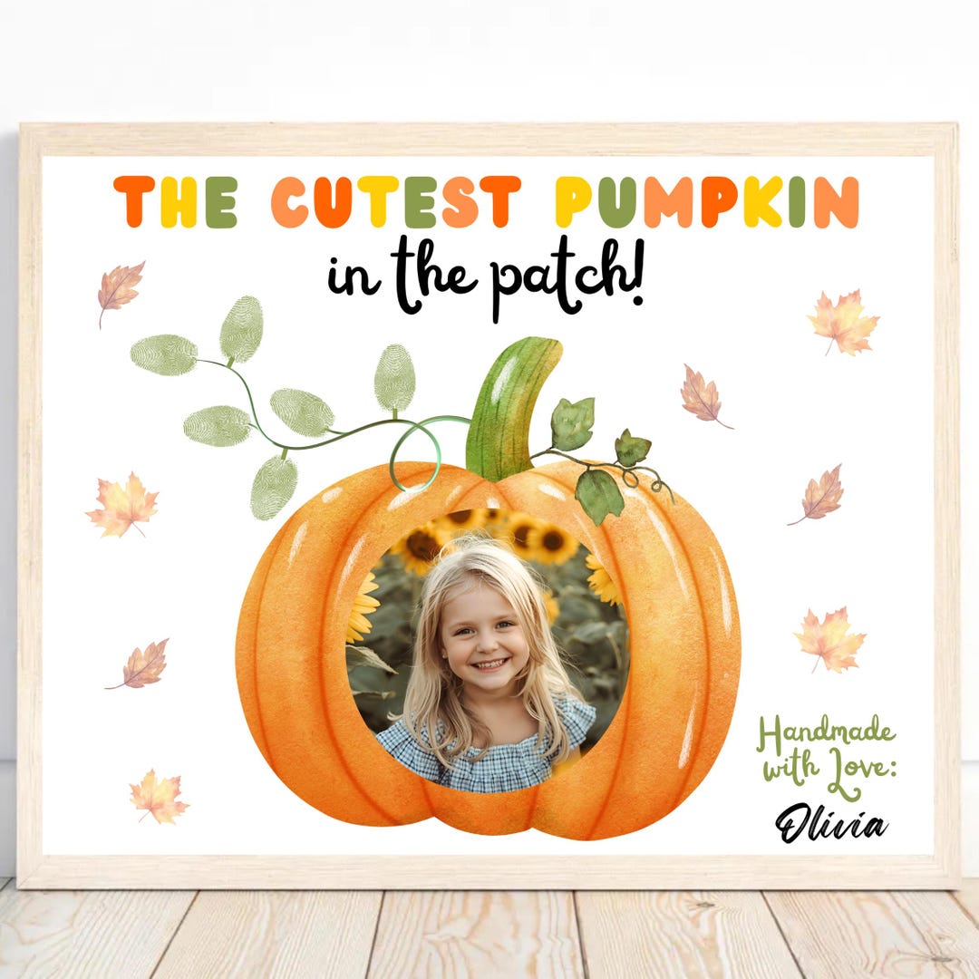 Fall Crafts for Kids, Pumpkin Crafts, Fall Handprint Craft ...