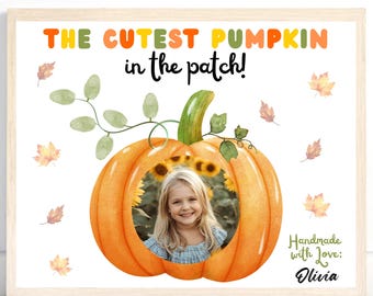Fall Crafts for Kids, Pumpkin Crafts, Fall Handprint Craft, Thanksgiving Crafts Kindergarten Preschool Daycare PreK Handprint Art Activity