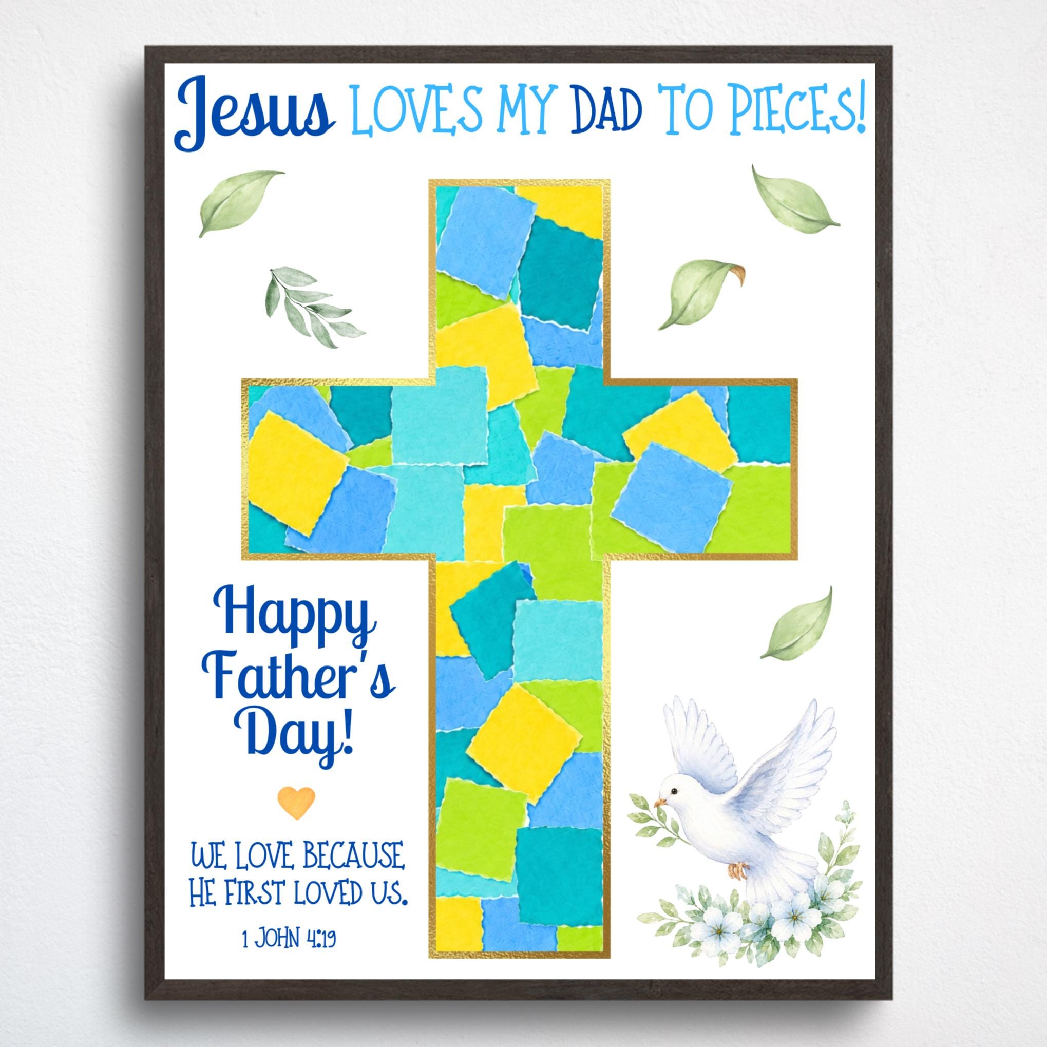 Father's Day Craft for Dad, Christian Father's Day Gift, Jesus Loves…