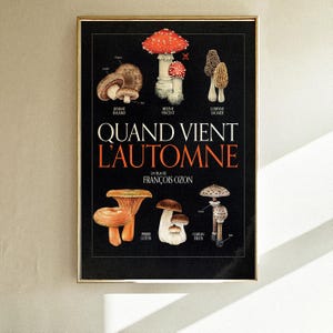 Quand vient l'autmne (2025) ポスター 映画ポスター ウォールアート 部屋飾り パーソナライズギフト 映画グッズ ラッピング済み キャンバスフレーム